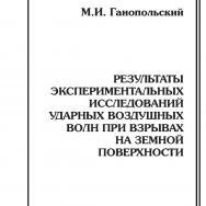 Результаты экспериментальных исследований ударных воздушных волны при взрывах на земной поверхности: Отдельные Учебно-методическое пособиеГорного информационно-аналитического бюллетеня (научно-технического журнала). — 2011. — № 5 ISBN 0236-1493_172